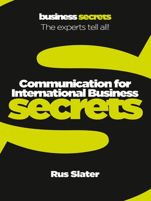 cover image of Communication For International Business